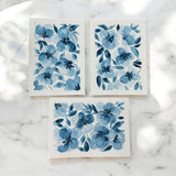 Blue Bloom: Hand-Painted Card