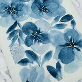 Blue Bloom: Hand-Painted Card