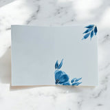 Blue Bloom: Hand-Painted Card
