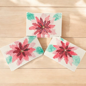 Poinsettia Greeting Card