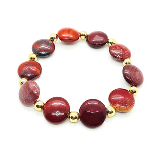 Red Jasper Statement Bracelet