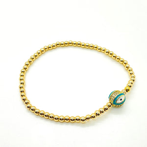 Teal Eye Bracelet